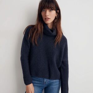 Madewell Resourced Cashmere Turtleneck Sweater
